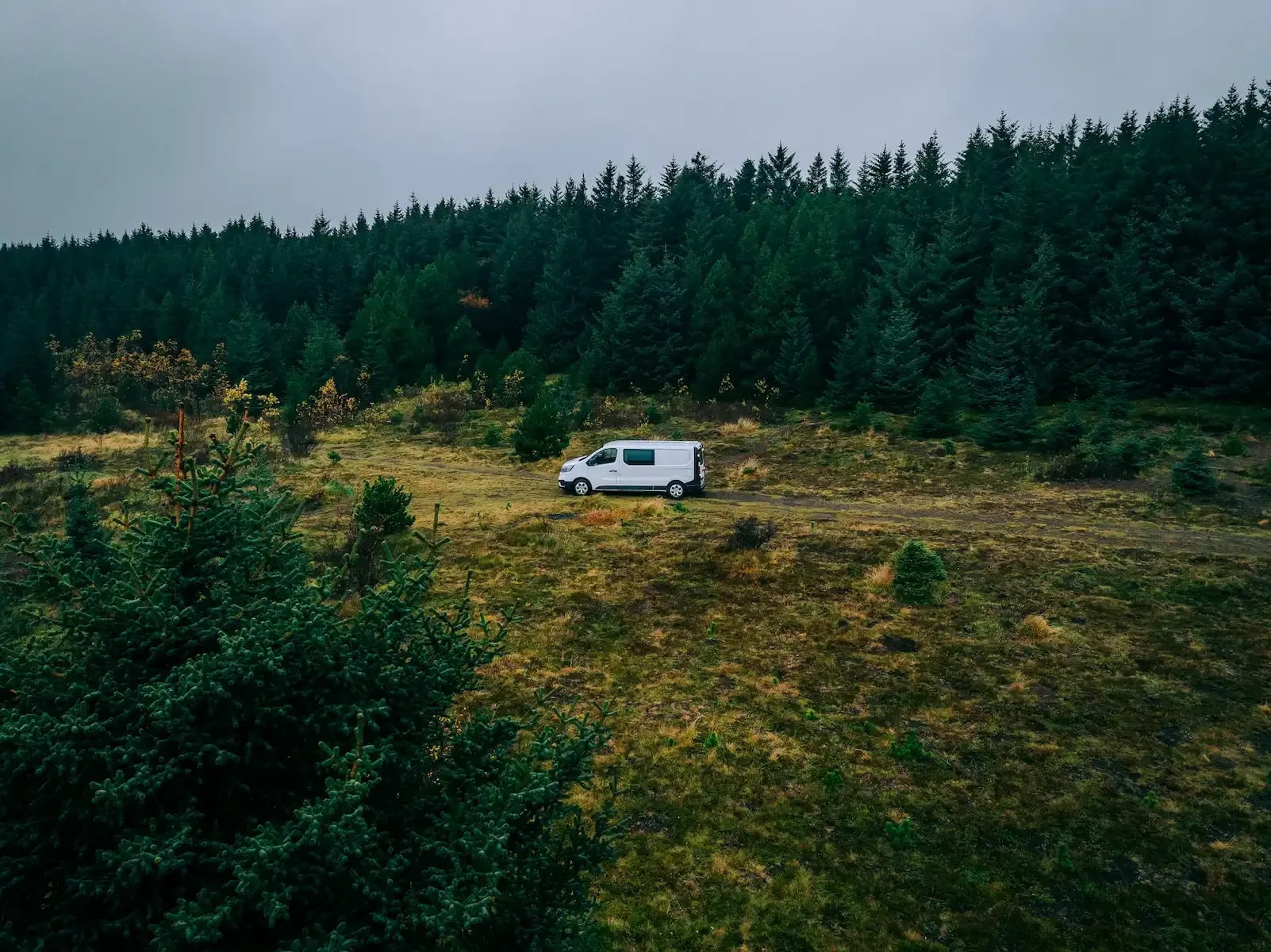 Campervan for 3 persons parked remotely and not dependent on campsite electricity